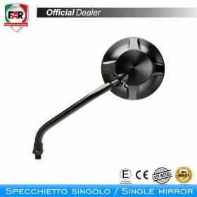 Specchietto manubrio omologato FAR 7750 destro nero