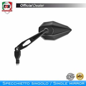 Specchietto manubrio FAR 7762 destro universale nero