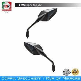 Coppia specchietti manubrio FAR 7770/7771 neri universali