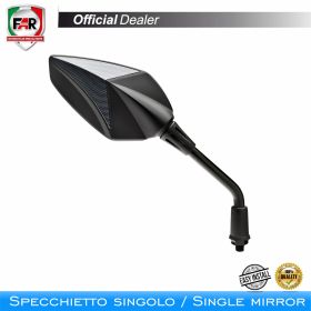 Specchietto manubrio FAR 7770 sinistro universale nero