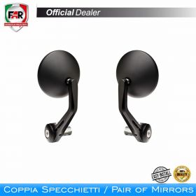COUPLE OF MIRRORS MOTORBIKE FAR 7780 AND 7780 BLACK BAR END