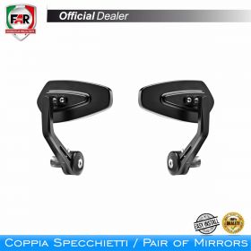 COUPLE OF MIRRORS MOTORBIKE FAR 7787 AND 7787 BLACK BAR END