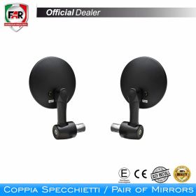 FAR 7788/7788 Universelle schwarze genehmigte Lenkerendenspiegel