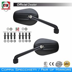 FAR 7810/7810 universal black approved handlebar mirrors