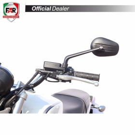 FAR 7810 Universal Reversible Black Handlebar Mirror