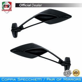 Coppia specchietti carena FAR 7812/7813 neri universali