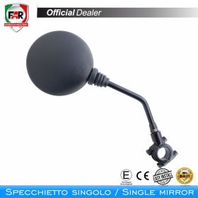 Specchietto manubrio omologato FAR 7814 reversibile universale nero