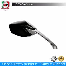 Specchietto manubrio FAR 7815 sinistro nero