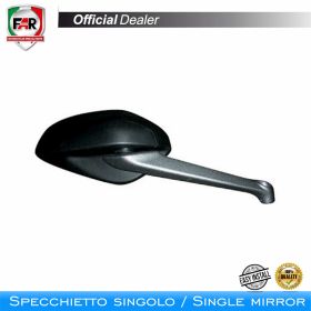 Specchietto manubrio FAR 7817 sinistro nero