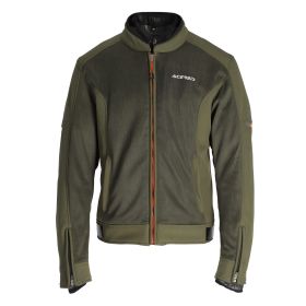 ACERBIS Dual Road wasserdichte Jacke Polyester zertifiziert Gordon Grün/Orange