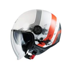 Casco Jet MPH ONE Rusty Bianco Rosso