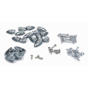 Listelli pedana PASCOLI argento/nero per Vespa 125 V1-15