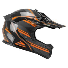 Cross child helmet CGM 267G DIRT-X FURY black grey orange