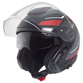 Casque jet SCHUBERTH J2 Sigma rouge noir