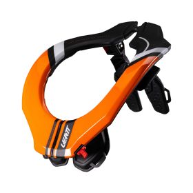 Protezione collo moto LEATT 3.5 arancio nero certificazione CE