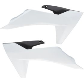 ACERBIS White/Black Radiator Side Panels for KTM SX 50