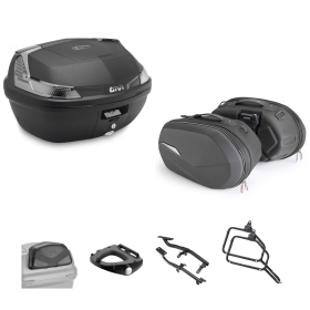 Kit GIVI bauletto BLADE TECH borsa ST609+ nero fumè 47/25L per HONDA CB A HORNET