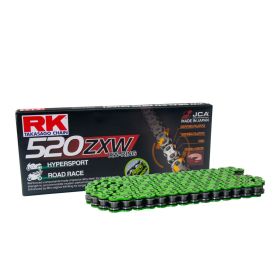 Kit trasmissione RK catena XW aperta verde 114 maglie 520 corona 45 pignone silenziato 15