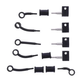 JMP 5 Stahlbremsleitung Kit HBF-9019-V-MBK Schwarz für Yamaha TRACER 900