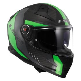 Casco Integrale LS2 FF811 VECTOR II CARBON Grid Verde Fluo Opaco