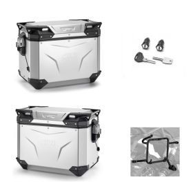 GIVI TREKKER OUTBACK EVO anodized 48L side luggage kit for MORINI X-CAPE motorcycle