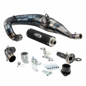 SIP PERFORMANCE Échappement Touring en acier noir pour large pneu