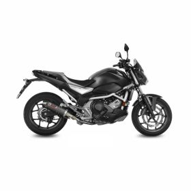 MIVV Oval Slip-On Auspuff genehmigt in Carbon für HONDA NC 750 S/X