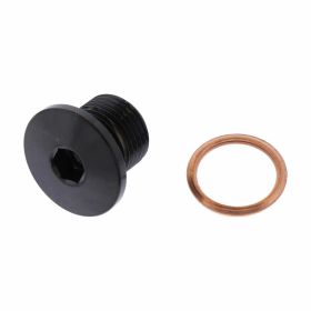 PRO BOLT Oil Cap M14x1.25 11mm V4A Black Stainless Steel