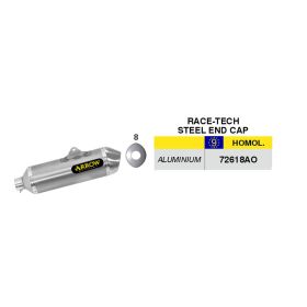 ARROW Race Tech Slip-On Auspuff Aluminium und Verbindung KTM 690 Enduro R 2009-2016