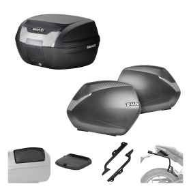 SHAD Complete kit SH40 black and SH36 carbon for CFMOTO 450 MT