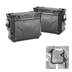 GIVI OUTBACK EVO SMART Cases kit black for HONDA CRF1100L Africa Twin / Adventure