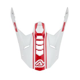 Frontino casco bianco/rosso ACERBIS per casco AIRSTRIKE-C