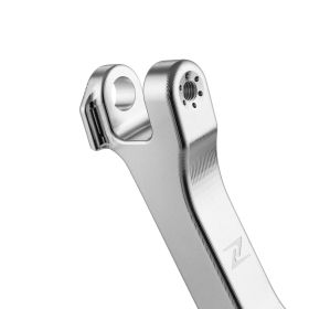 Cavalleto laterale ZELIONI argento alluminio CNC per Vespa GTS/GTV/GT