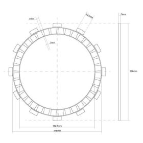 Kit de disque d'embrayage FCC 8 disques pour KAWASAKI