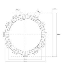 FCC Kupplungsscheiben-Kit 8 Scheiben für SUZUKI