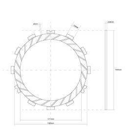 FCC Clutch Disc Kit 6 Discs for KAWASAKI
