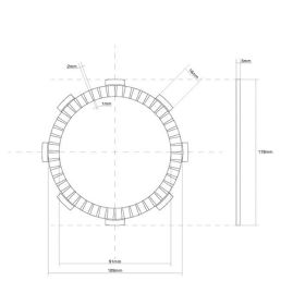 FCC Sealed Clutch Disc Kit 6 Discs for HONDA