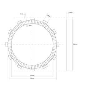 FCC Kupplungsscheiben-Kit 8 Scheiben für HONDA