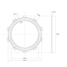 FCC Kupplungsscheiben-Kit 8 Scheiben