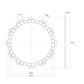 FCC Clutch Disc Kit 11 Discs for SUZUKI GV GD CAVALCADE LX 1400