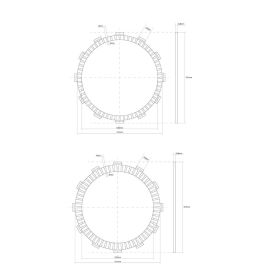 FCC Clutch Disk Kit 10 Discs for SUZUKI
