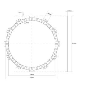 FCC Clutch Disc Kit 9 Discs for SUZUKI