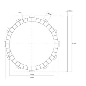 FCC 15 Disc Clutch Kit 7 Steel 8 Sealed