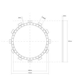 FCC 15 Clutch Discs Kit 7 Steel 8 Sealed