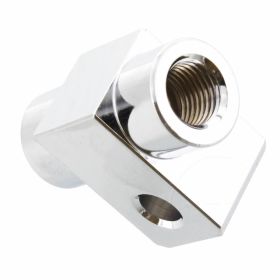 Sdoppiatore tubo freno 2 vie foro TYP831 3/8 UNF cromato
