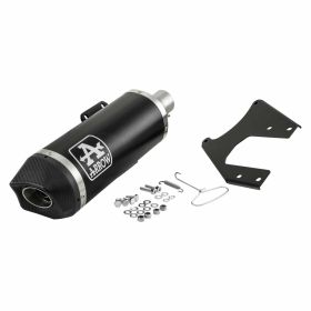 ARROW Urban Racing Exhaust in black aluminum with carbon cap