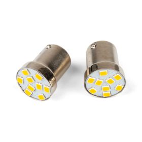 Coppia di Lampadine Frecce LED STR8 BA15S Arancio