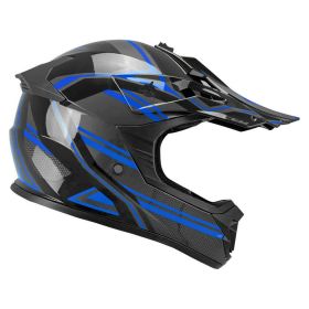 Cross child helmet CGM 267G DIRT-X FURY black grey blu
