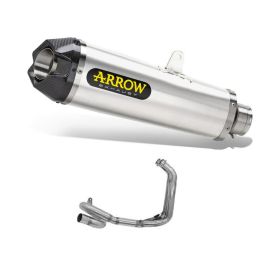 ARROW Works Titan Slip-On Rennschalldämpfer Carby-Endkappe Sammler für Yamaha Tracer 700