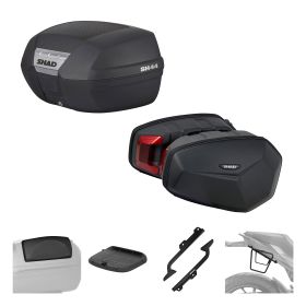 SHAD Komplettset SH44 schwarz und E48SR schwarz für KTM Duke 125/390